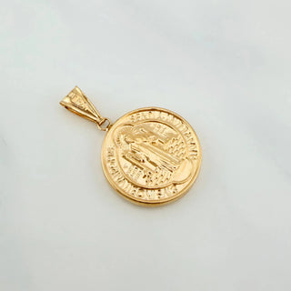 Dije San Benito | Oro Amarillo 18K | 2.6 g | 3.2 cm