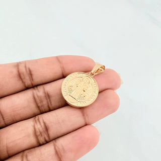 Dije San Benito | Oro Amarillo 18K | 2.6 g | 3.2 cm