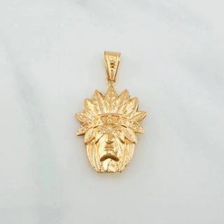 Dije Indio | Oro Amarillo 18K | 2 g | 3.5 cm