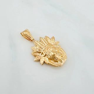 Dije Indio | Oro Amarillo 18K | 2 g | 3.5 cm