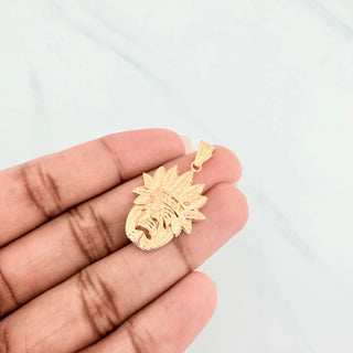 Dije Indio | Oro Amarillo 18K | 2 g | 3.5 cm
