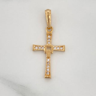 Dije Cruz Articulada | Oro Amarillo 18K | 1 g | 2.6 cm