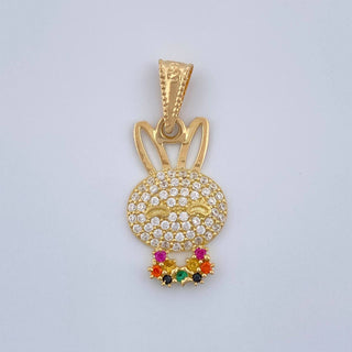 Dije Rostro Conejo | Oro Amarillo 18K | 1.4 g | 2.5 cm