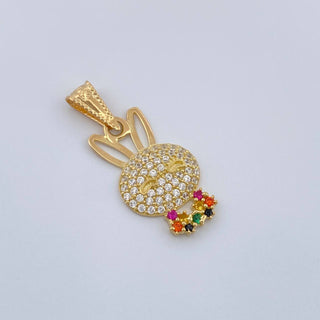 Dije Rostro Conejo | Oro Amarillo 18K | 1.4 g | 2.5 cm