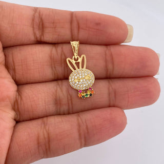 Dije Rostro Conejo | Oro Amarillo 18K | 1.4 g | 2.5 cm