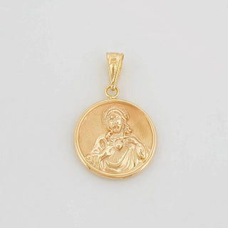 Dije Sagrado Corazón De Jesús | Oro Amarillo 18K | 1.4 g | 2.5 cm
