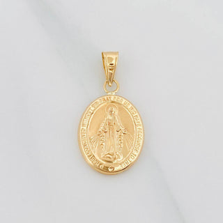Dije Virgen De La Milagrosa | Oro Amarillo 18K | 1.05 g | 2.05 cm