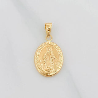 Dije Virgen De La Milagrosa | Oro Amarillo 18K | 1.05 g | 2.05 cm