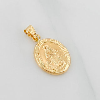 Dije Virgen De La Milagrosa | Oro Amarillo 18K | 1.05 g | 2.05 cm