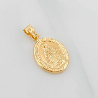 Dije Virgen De La Milagrosa | Oro Amarillo 18K | 1.05 g | 2.05 cm