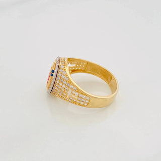 Anillo Virgen De Guadalupe | Tres Oros 18K | 4.55 g | T7