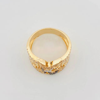 Anillo San Miguel Arcángel | Tres Oros 18K | 8.55 g | T9 1/2