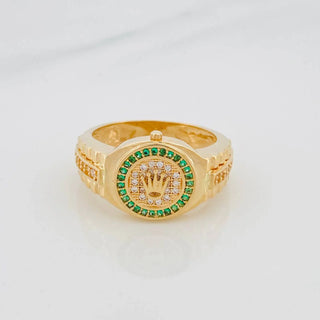 Anillo Correa Corona | Oro Amarillo 18K | 7.7 g | T10
