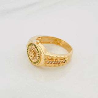 Anillo Correa Corona | Oro Amarillo 18K | 7.7 g | T10