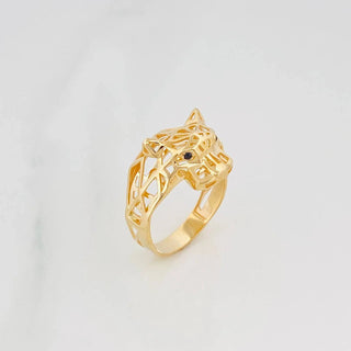 Anillo Pantera | Oro Amarillo 18K | 3.95 g | T 8 1/2