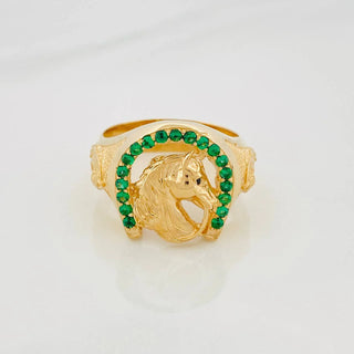Anillo Herradura Caballo | Oro Amarillo 18K | 13.3 g | T11 1/4