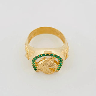 Anillo Herradura Caballo | Oro Amarillo 18K | 13.3 g | T11 1/4