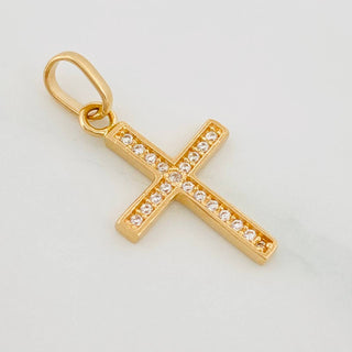 Dije Cruz | Oro Amarillo 18K | 1 g | 2 cm