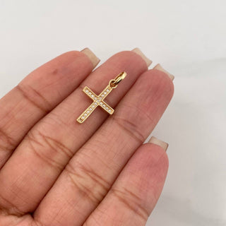 Dije Cruz | Oro Amarillo 18K | 1 g | 2 cm
