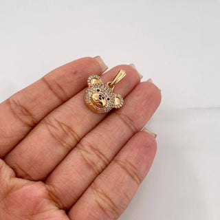 Dije Rostro Oso | Oro Amarillo 18K | 2.95 g | 2.05 cm