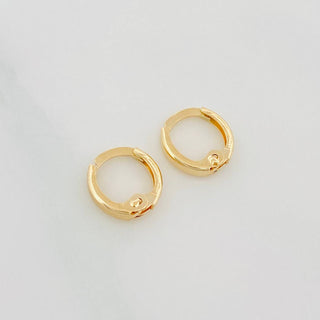 Candongas Carril | Oro Amarillo 18K | 0.6 g | 0.8 cm