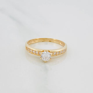 Anillo Solitario Churumbela | Oro Amarillo 18K | 1.85 g | T6