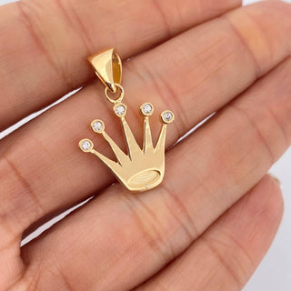 Dije Corona | Oro Amarillo 18K | 3.1 g | 2.7 cm