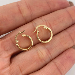 Candongas Tornillo | Oro Amarillo 18K | 1.25 g | 1.5 cm