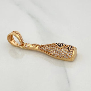 Dije Botella Champagne | Oro Amarillo 18K | 4.3 g | 3.7 cm
