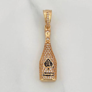 Dije Botella Champagne | Oro Amarillo 18K | 4.3 g | 3.7 cm
