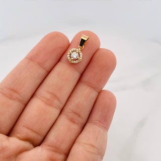 Dije Halo Circulo | Oro Amarillo 18K | 1.2 g | 1.05 cm