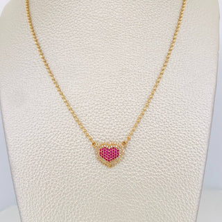 Cadena Militar Diamantada Corazon | Oro Amarillo 18K | 7.2 g | 43 cm | 1.65 mm