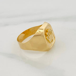 Anillo Sello Corona | Oro Amarillo 18K | 3.45 g | T9 1/4