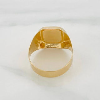 Anillo Sello Corona | Oro Amarillo 18K | 3.45 g | T9 1/4