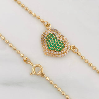 Cadena Militar Diamantada Corazon | Oro Amarillo 18K | 7.35 g | 43 cm | 1.7 mm