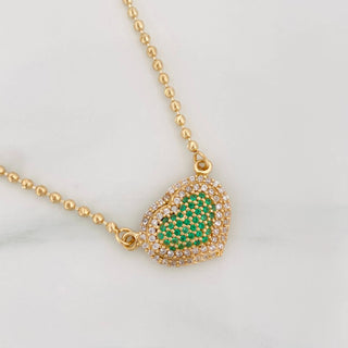 Cadena Militar Diamantada Corazon | Oro Amarillo 18K | 7.35 g | 43 cm | 1.7 mm