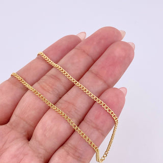 Cadena Cubana | Oro Amarillo 18K | 2.1 g | 67.5 cm | 1.8 mm