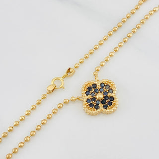 Cadena Militar Trebol | Oro Amarillo 18K | 7.45 g | 41.05 cm | 1.67 mm
