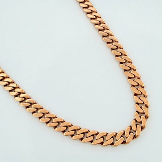 Cadena Cubana | Oro Rosa 18K | 18.85 g | 61 cm | 4.7 mm