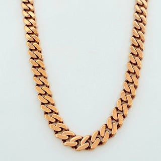 Cadena Cubana | Oro Rosa 18K | 18.85 g | 61 cm | 4.7 mm