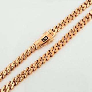 Cadena Cubana | Oro Rosa 18K | 18.85 g | 61 cm | 4.7 mm