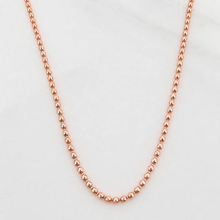 Cadena Militar | Oro Rosa 18K | 3.75 g | 60 cm | 0.9 mm