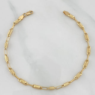 Pulso Rústica Tornillo | Oro Amarillo 18K | 3.75 g | 21 cm | 1.2 mm