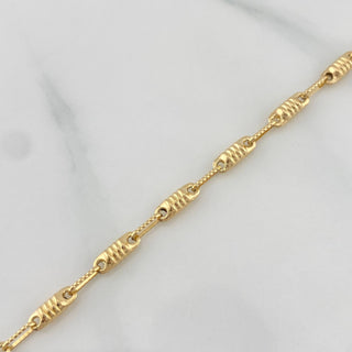 Pulso Rústica Tornillo | Oro Amarillo 18K | 3.75 g | 21 cm | 1.2 mm