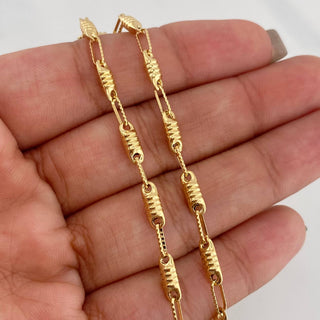 Pulso Rústica Tornillo | Oro Amarillo 18K | 3.75 g | 21 cm | 1.2 mm