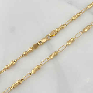 Cadena Rustica Reloj de Arena | Oro Amarillo 18K | 9.9 g | 71 cm | 2.1 mm
