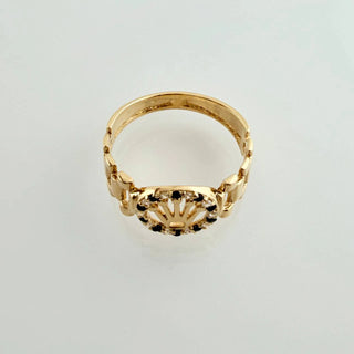 Anillo Correa Corona | Oro Amarillo 18K | 2.4gr | T6 1/4