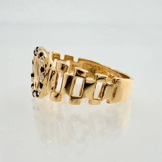 Anillo Correa Corona | Oro Amarillo 18K | 2.4gr | T6 1/4