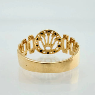 Anillo Correa Corona | Oro Amarillo 18K | 2.4gr | T6 1/4