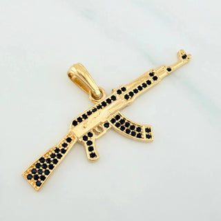 Dije Arma Fusil | Oro Amarillo 18K | 3.25 g | 4.4 cm